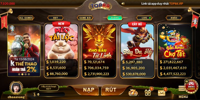 Top88 - Cổng Cược Giải Trí, Đổi Thưởng Hoạt Động Đình Đám 18 top88 slot game giai tri